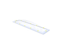 Skylux Lichtkuppel 40x220 cm