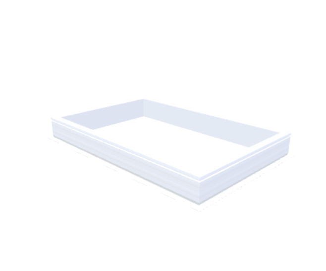 PVC-Aufsatzkranz 100x160 cm - Skylux