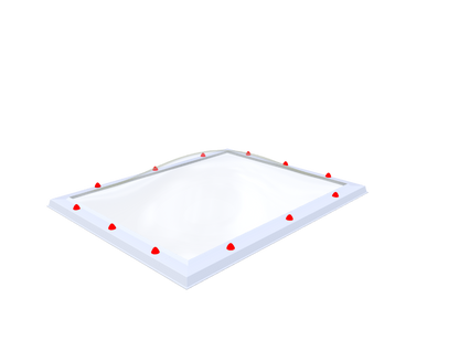 Skylux Lichtkuppel 100x130 cm
