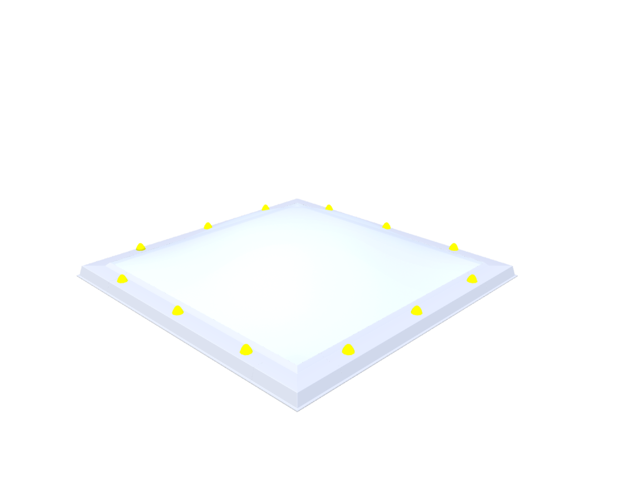 Skylux Lichtkuppel 100x100 cm