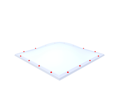 Skylux Lichtkuppel 180x180 cm