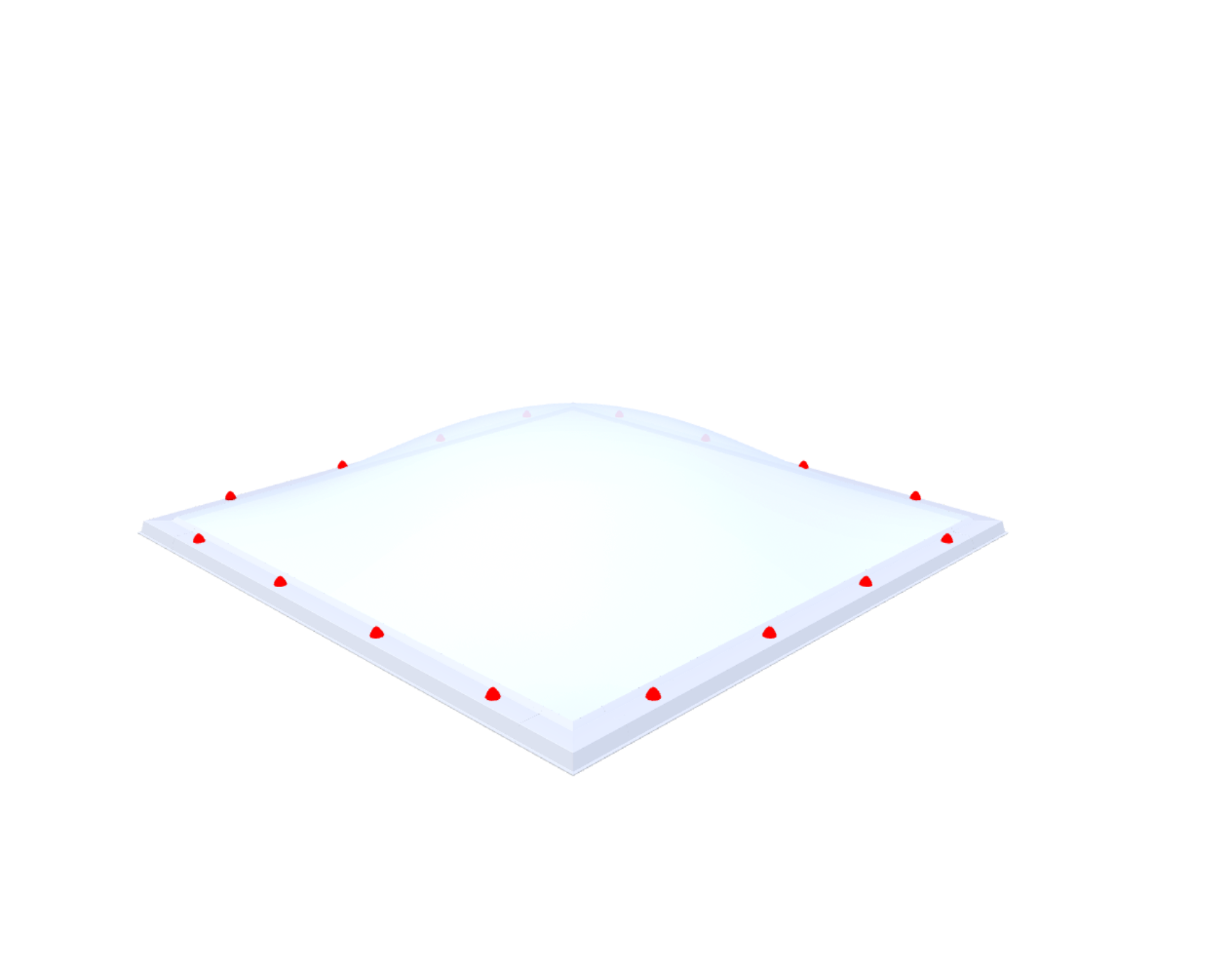 Skylux Lichtkuppel 180x180 cm