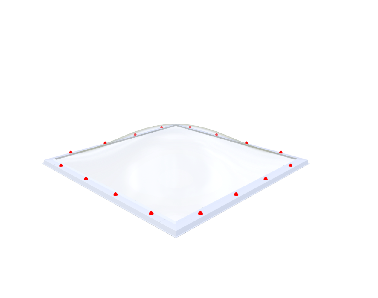 Skylux Lichtkuppel 180x180 cm