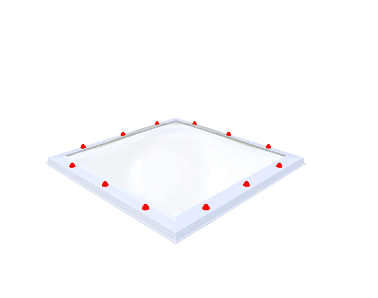 Skylux Lichtkuppel 100x100 cm