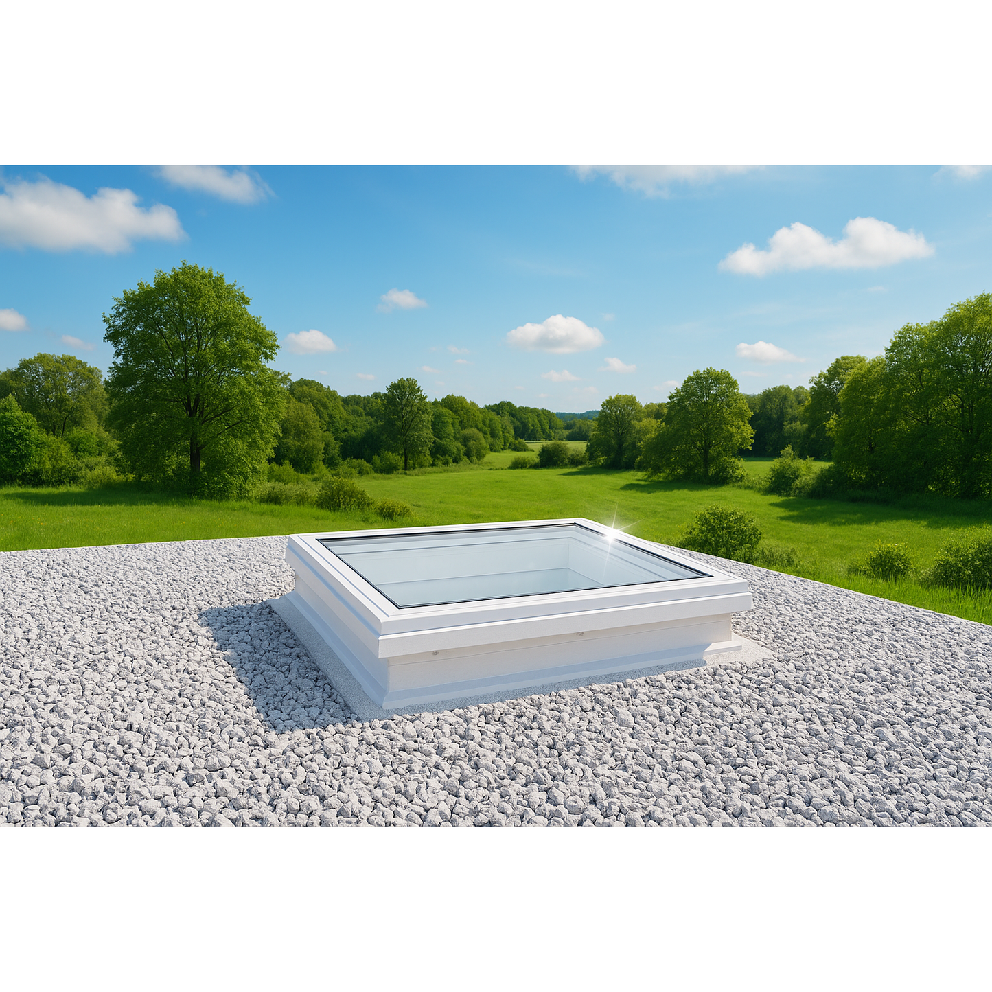 Skylux Flachdachfenster Vitria 100x200 cm