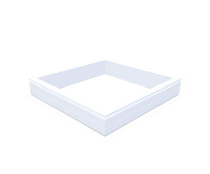 PVC-Aufsatzkranz 100x100 cm - Skylux