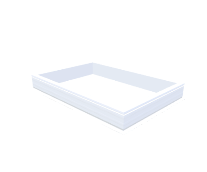 PVC-Aufsatzkranz 100x150 cm - Skylux