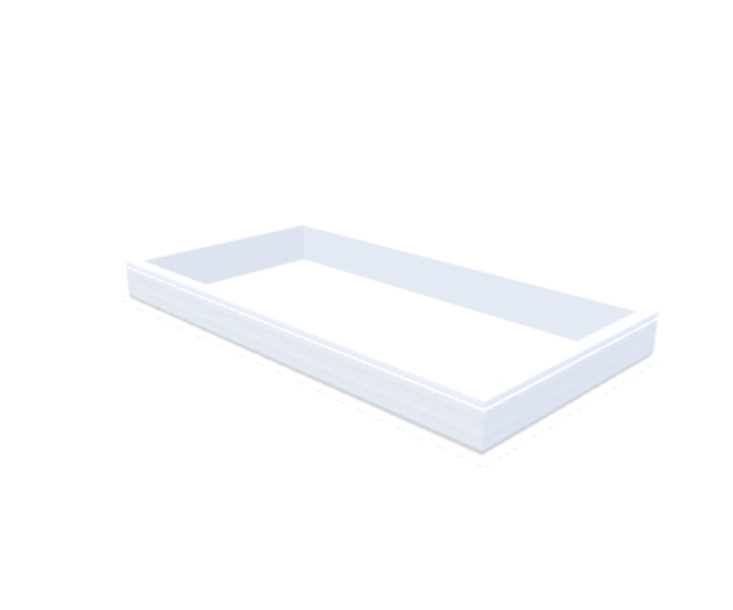 PVC-Aufsatzkranz 100x200 cm - Skylux