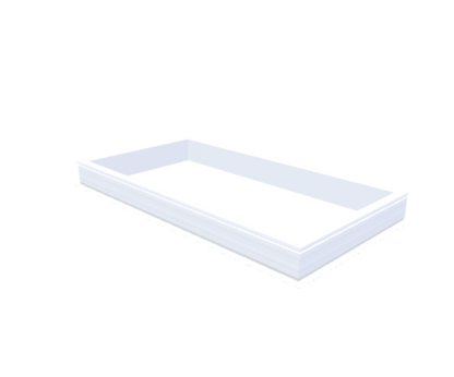 PVC-Aufsatzkranz 100x200 cm - Skylux