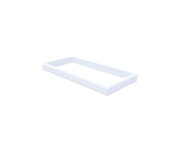 PVC-Aufsatzkranz 100x220 cm - Skylux