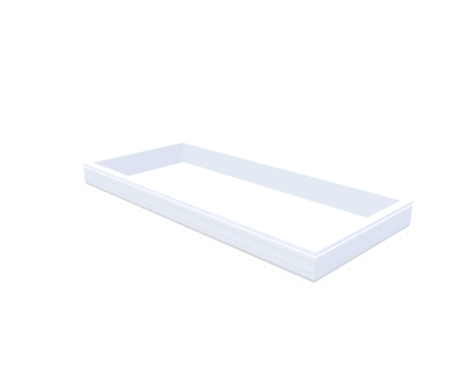 PVC-Aufsatzkranz 100x230 cm - Skylux