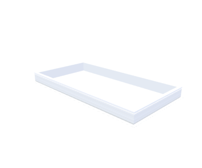 PVC-Aufsatzkranz 120x240 cm - Skylux