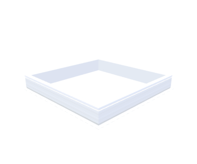 PVC-Aufsatzkranz 130x130 cm - Skylux