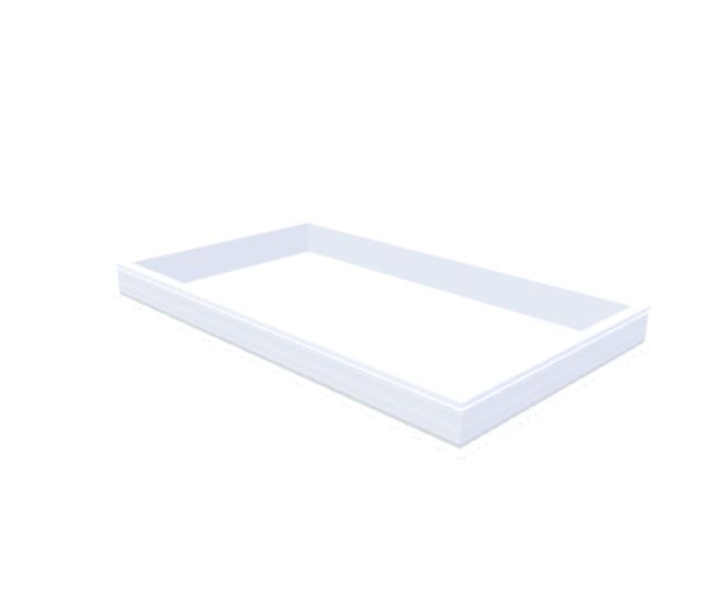 PVC-Aufsatzkranz 130x230 cm - Skylux