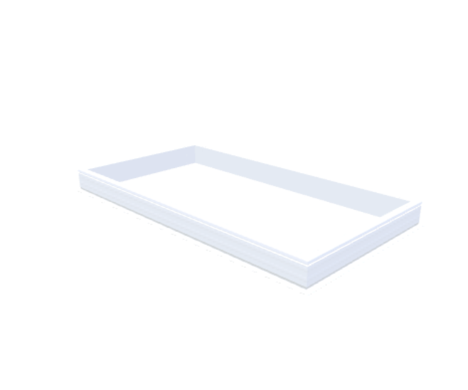 PVC-Aufsatzkranz 130x250 cm - Skylux