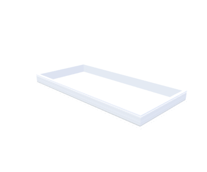 PVC-Aufsatzkranz 130x280 cm - Skylux