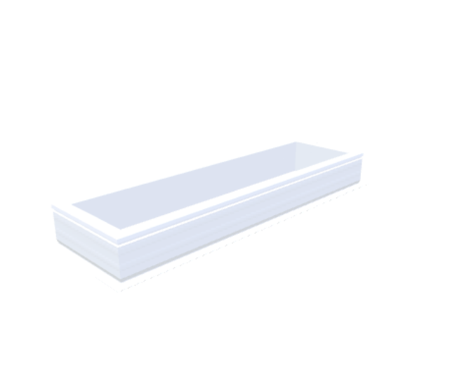 PVC-Aufsatzkranz 40x160 cm - Skylux