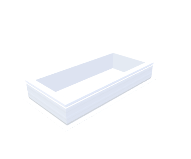 PVC-Aufsatzkranz 45x105 cm - Skylux