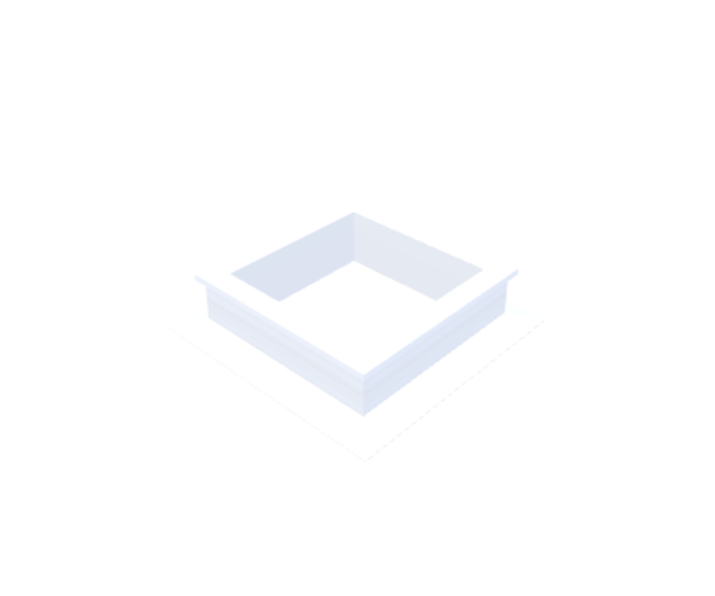 PVC-Aufsatzkranz 45x45 cm - Skylux