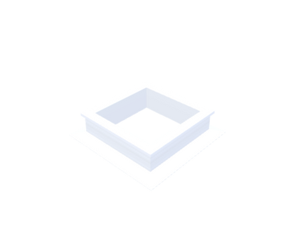 PVC-Aufsatzkranz 45x45 cm - Skylux