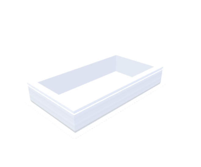 PVC-Aufsatzkranz 50x100 cm - Skylux