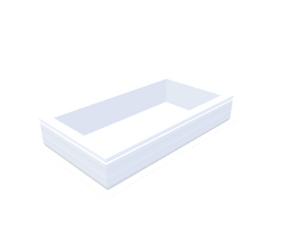 PVC-Aufsatzkranz 50x100 cm - Skylux