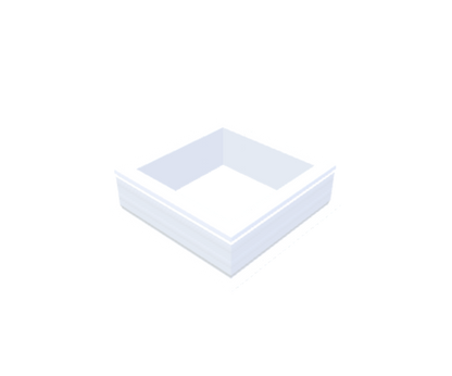 PVC-Aufsatzkranz 50x50 cm - Skylux