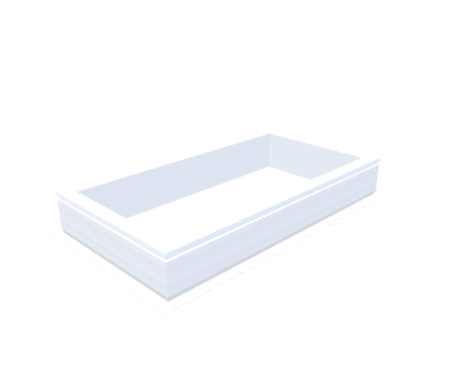PVC-Aufsatzkranz 60x120 cm - Skylux
