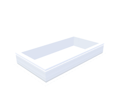 PVC-Aufsatzkranz 60x120 cm - Skylux