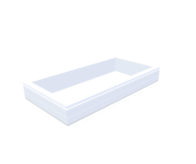 PVC-Aufsatzkranz 60x130 cm - Skylux