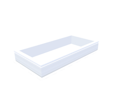 PVC-Aufsatzkranz 60x130 cm - Skylux