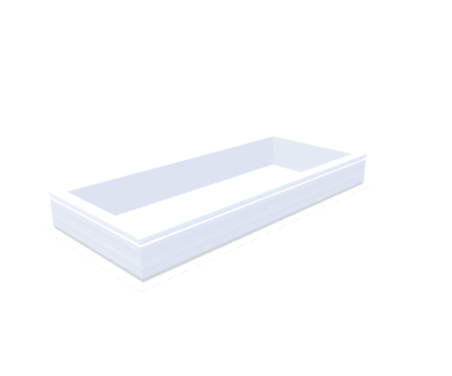 PVC-Aufsatzkranz 60x150 cm - Skylux