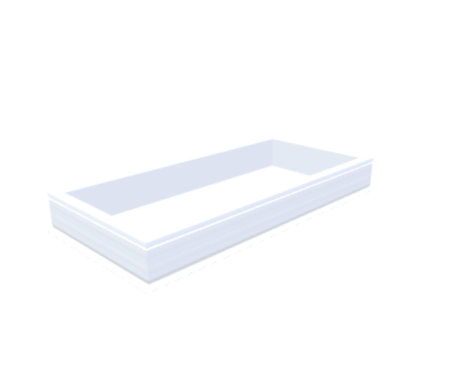 PVC-Aufsatzkranz 70x160 cm - Skylux