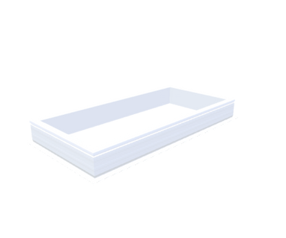 PVC-Aufsatzkranz 75x165 cm - Skylux