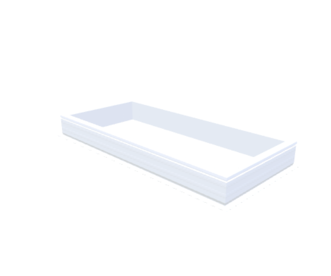 PVC-Aufsatzkranz 75x175 cm - Skylux