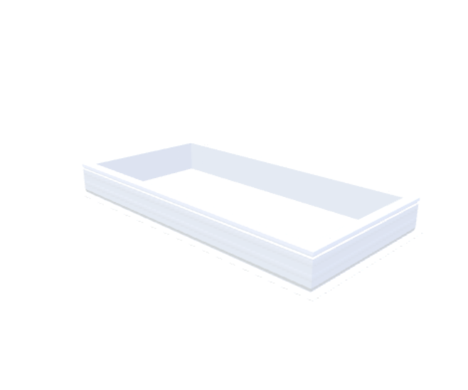 PVC-Aufsatzkranz 80x170 cm - Skylux