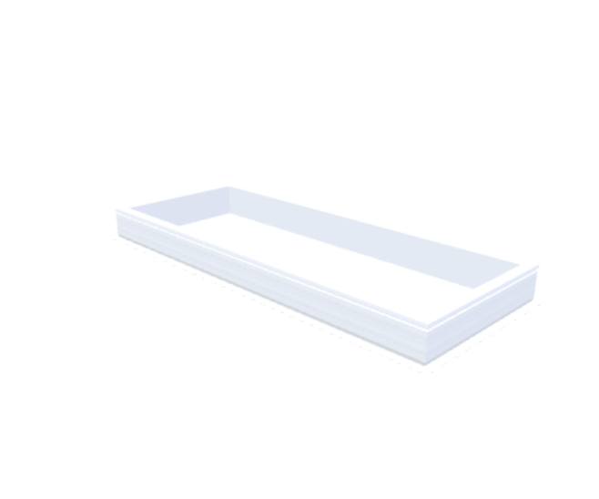 PVC-Aufsatzkranz 80x220 cm - Skylux
