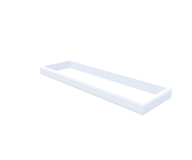 PVC-Aufsatzkranz 80x280 cm - Skylux