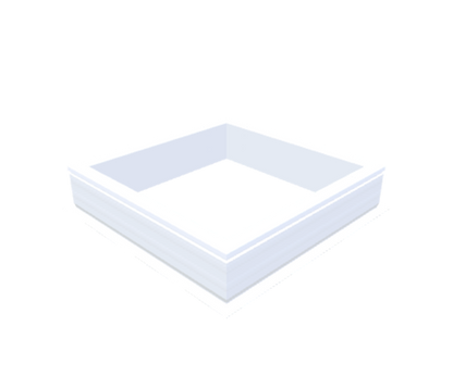PVC-Aufsatzkranz 80x80 cm - Skylux