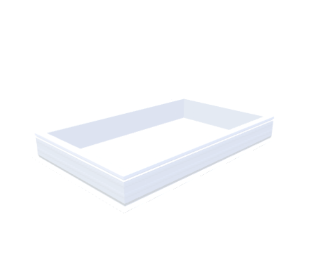 PVC-Aufsatzkranz 90x150 cm - Skylux