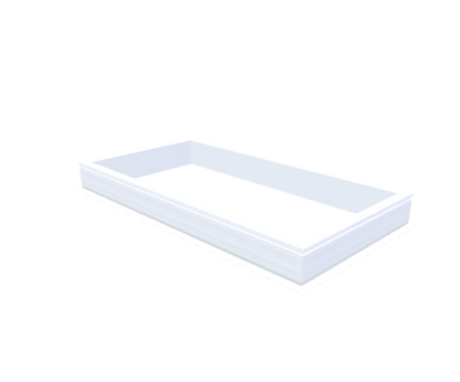 PVC-Aufsatzkranz 90x180 cm - Skylux