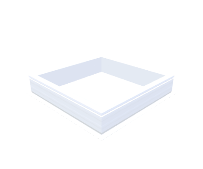 PVC-Aufsatzkranz 90x90 cm - Skylux
