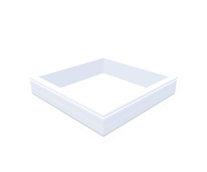 PVC-Aufsatzkranz 90x90 cm - Skylux