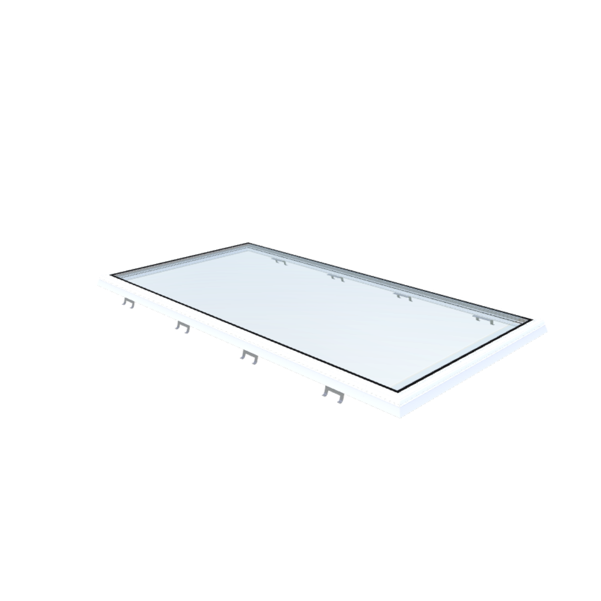 Skylux Flachdachfenster Vitria 100x200 cm