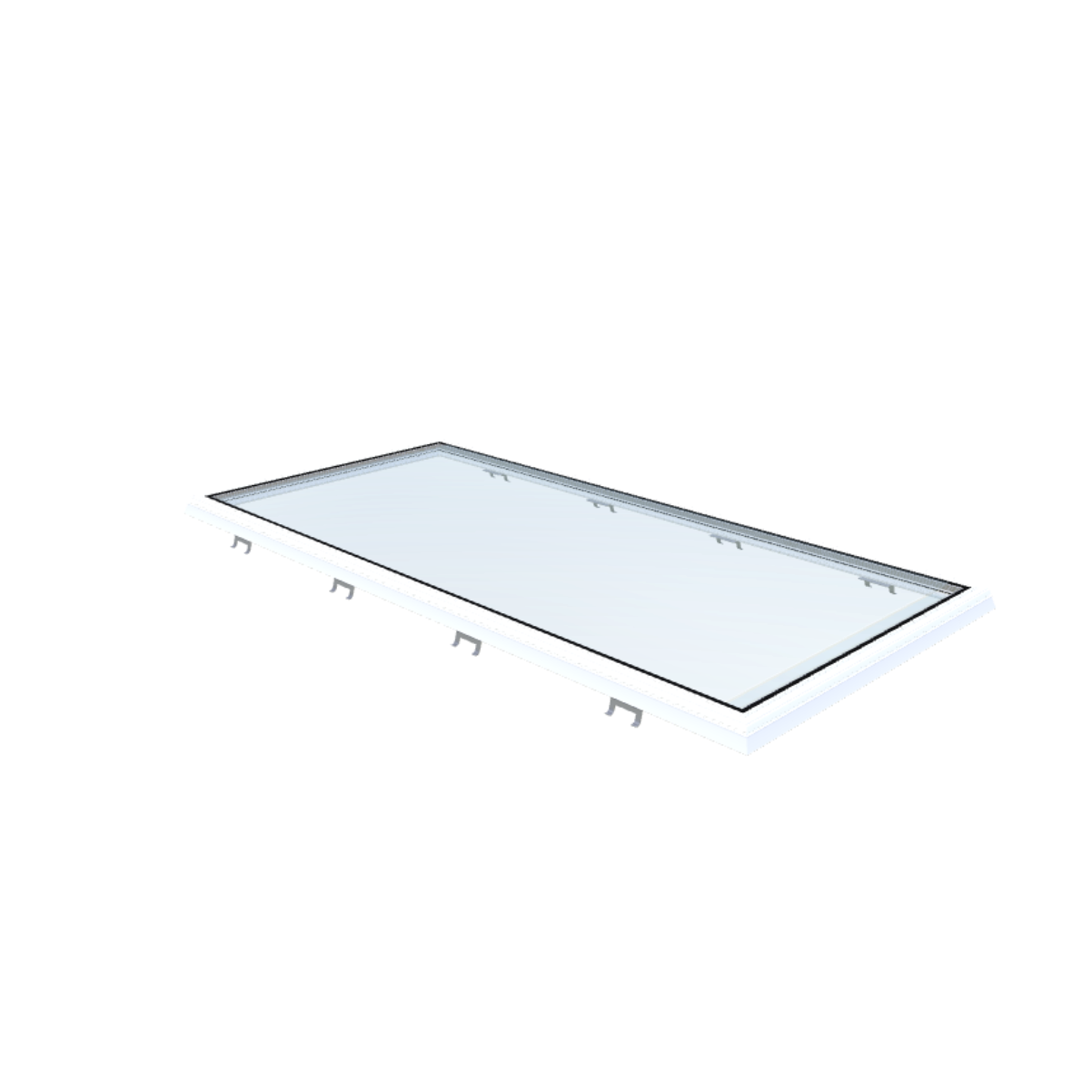 Skylux Flachdachfenster Vitria 100x220 cm