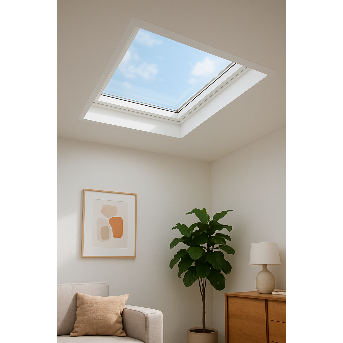 Skylux Flachdachfenster Vitria 120x120 cm