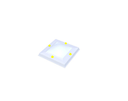 Skylux Lichtkuppel 30x30 cm