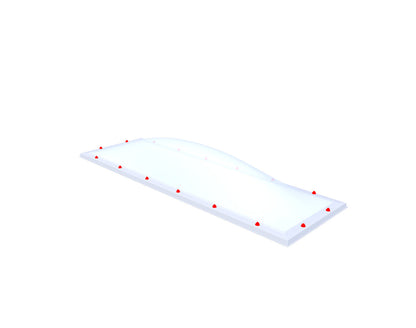 Skylux Lichtkuppel 80x280 cm