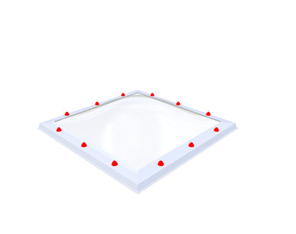 Skylux Lichtkuppel 90x90 cm