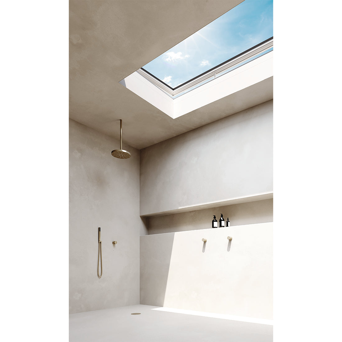 iWindow Flachdachfenster Öffnend mit Solarantrieb - Komplettset 50x110 cm